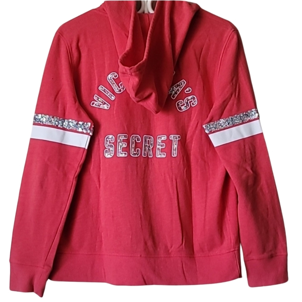 Victoria's Secret Hoodie Sweater Size Medium in Pink